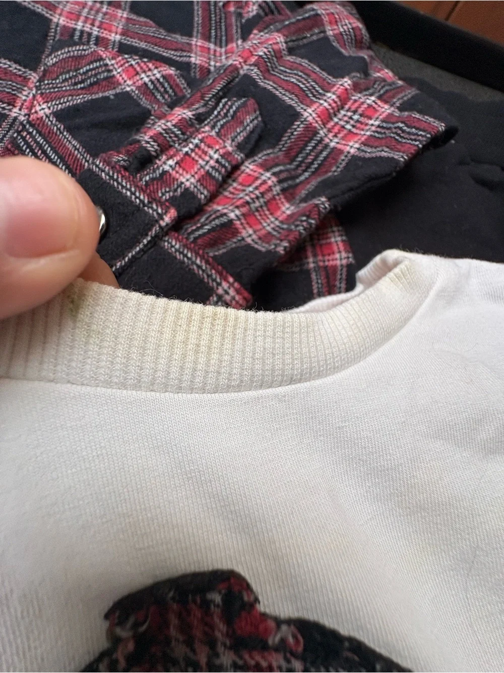 Boys plaid winter matching set